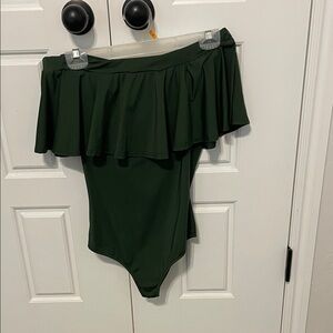 Dark Green Kids One Piece